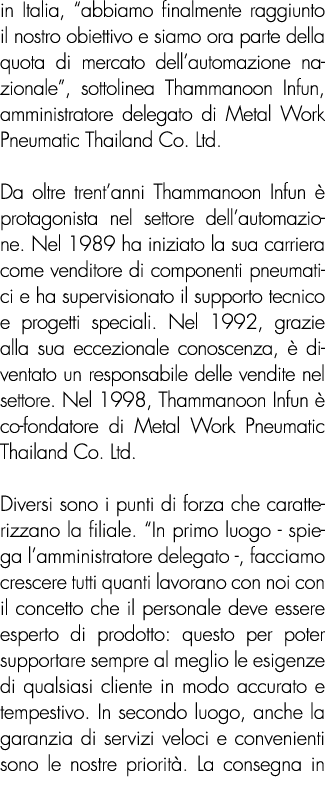 in Italia,  abbiamo finalmente raggiunto il nostro obiettivo e siamo ora parte della quota di mercato dell automazion   