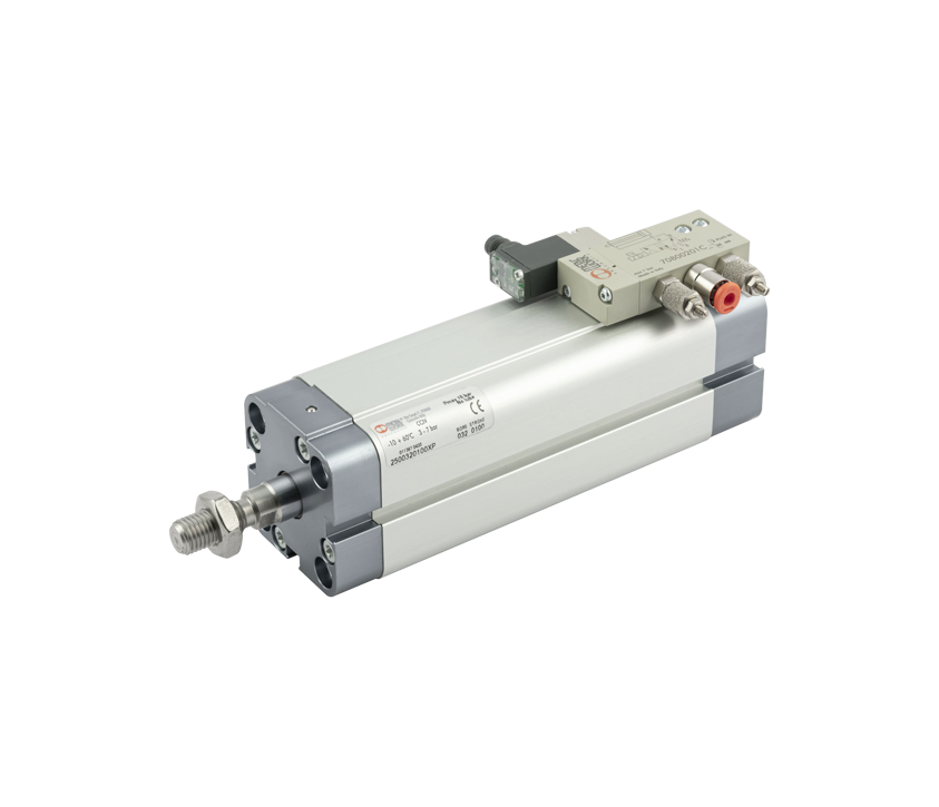 Compact cylinder with integrated valve - Series CCIV Metal Work